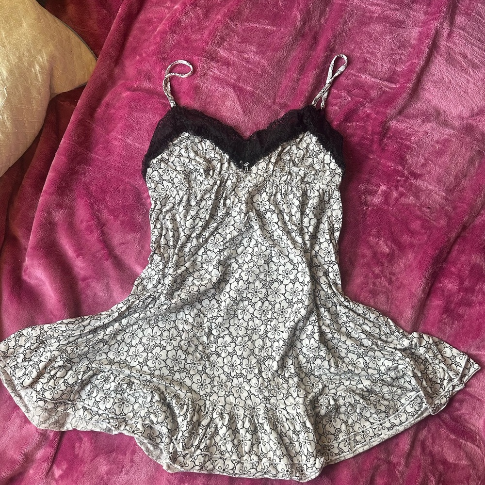 Victoria's Secret Black and White Floral Cami